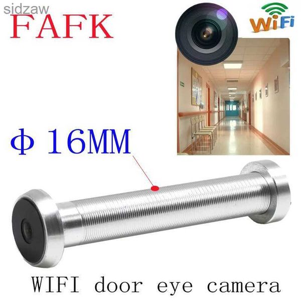 Mini-Kameras 16 mm Durchmesser V380 Mini WiFi Pephole Safety Door Katze Auge Weitwinkel-Infrarot Nachtsicht H.265 P2P-Kamera WX