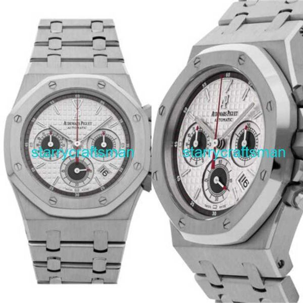 Luxury Watches APS Factory Audemar Pigue Royal Oak Chrono Auto Steel Mens Relógio 26300ST.OO.1110ST.06 ST20