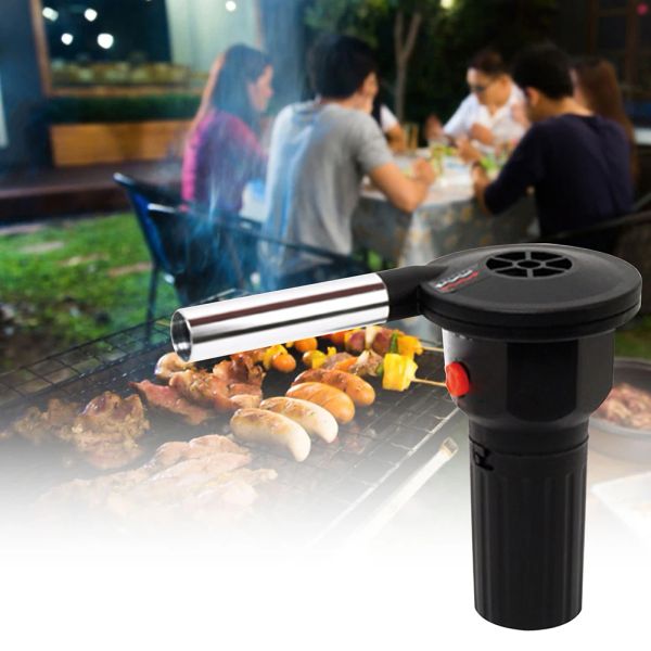 Lighters Grill Air Blower Handheld BBQ Grill Fire Burgs Grill Accessoires Aluminiumlegierung Küchenwerkzeug für Picknick -Camping Kochen