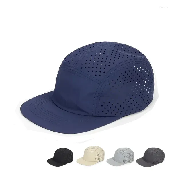 Capas de bola 2024 Bolas de nylon seco rápido 5 painéis de beisebol para homens gorras para hombres hiphop skateboard snapback de acampamento ao ar livre