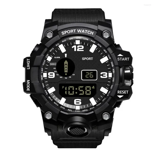 Orologi da polso a LED Digital Watch Digital Men Sport Orologi Fitness Multifunzione Elettronica Multifunzione Sport Milita