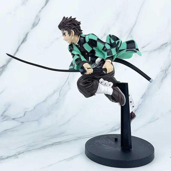 Figuras de brinquedo de ação 18 cm de anime figura ação kamado tanjirou figuarts figura slayer demony tanjiro kamado peças reposição de brinquedo de boneca