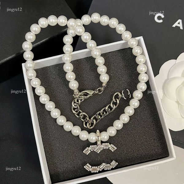 Collane a pendente eefs Pearl collana a ciondolo designer cassa collana femmini