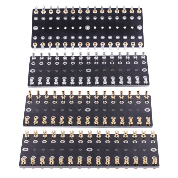 Amplifikatör Ses Etiket Strip Etiket Tahta Tartış Tahtası Test PCB Terminal HiFi Vintage Tüp Amplifikatörü 150*60*2mm 75Holler 1 PC için