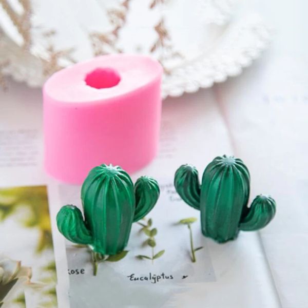 CANDOLE 3D CACTUS SCENTED SCENTATO Cancata Stampo Mini Ornari Dari -da -te Ornamenti Intonaco in gesso in gesso DOGNI DELL'AMPORE DELL'AMPIONE DELLA CAMPIO CAMPIO STRUMI STRUMI