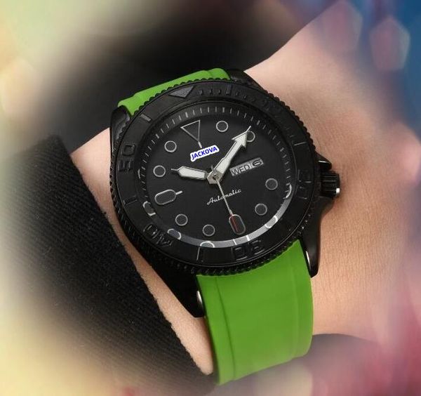 Con logo personalizzato maschile colorato elastico elastico guarda Super Quartz Movement Set Auching Waterproof Orology Day Date Data Doppio Calendario Doppio Calendario Orologi in ceramica nera