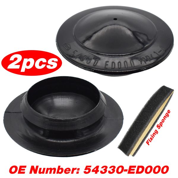 Ornamentos 2x tampa de choque de tampa de suspensão tampa 54330ed000 para nissan xtrail folha versa tiida qashqai juke latio bustoopproof à prova de poeira