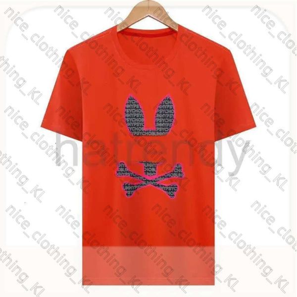 Bad Bunny Shirt Designer Summer Mens Tshirt Rabbit Impressão de manga curta Camiseta camisetas de algodão Psyco Tees 3xl 790