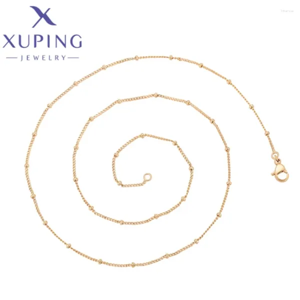 Anhänger Halskette Xuping Schmuck Fashion Style Circle Form Gold Color Classics Halskette für Frauen Schulmädchen Weihnachtsgeschenke x000829157