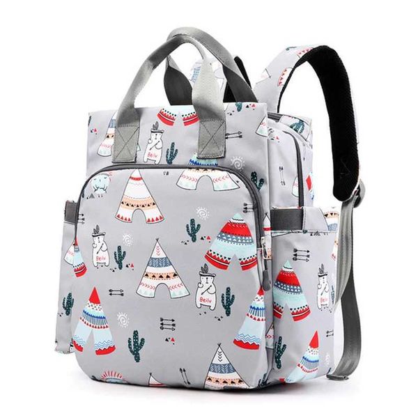 Wickelbeutel Mama Schwangere Frau kleiner Schlafsack Trolley großer Kapazität Baby Reisen Organisator Rucksack wasserdichte Pflegebeutel Babypflegewindel Bagl240502