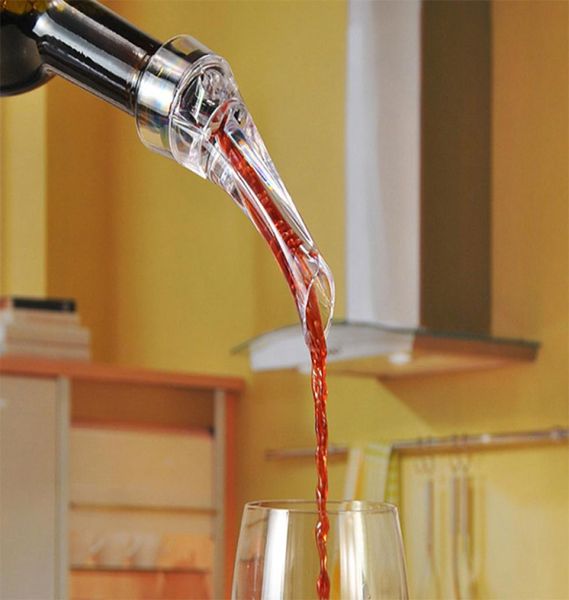Barurs di vino bottiglie di vino decanter aerator aerator aegle stoppers berretto rosso vini rossi tapparsi premium aerating bottiglie decanteri bevutes 1794545