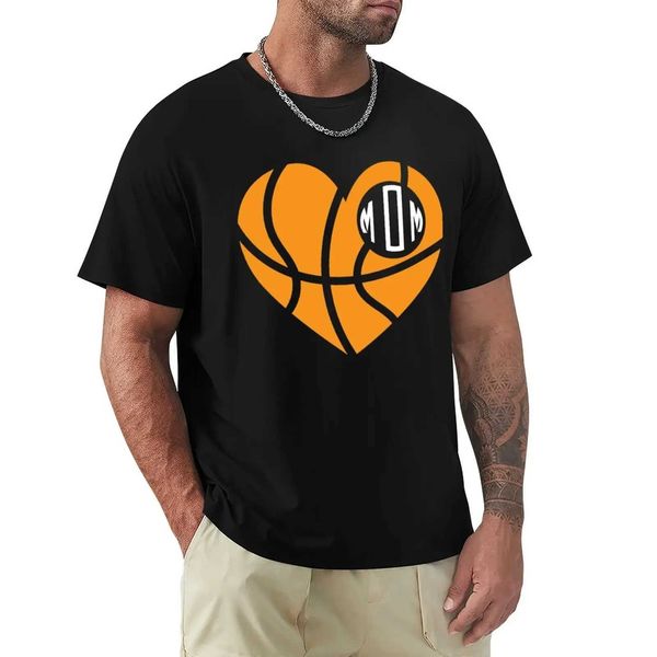 Herren T-Shirts Basketball Mom Cute Team Mom Game Support T-Shirt Sports Fans schnell trocknen Sommer Top Vintage Herren T-Shirtl2405