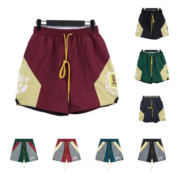 shorts rhude masculino shorts praia relaxada solta curta para homem women malha shorts executando shorts boxershorts moda moda calça curta de alta qualidade Just Don shorts xin