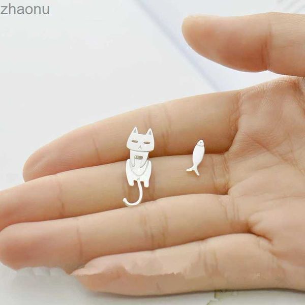 Pieno lampadario 925 Orecchini di pesce di gatto in argento sterling Orecchini da donna Regalo per le donne a basso contenuto di gioielli in argento sterling per prevenire le allergie XW