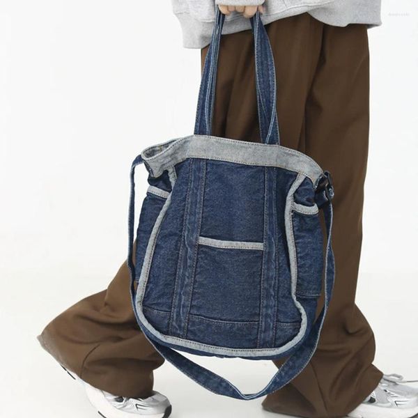 Borse da sera Donne Denim Borsa borsetta Simple Blue Designer Spalla Crossbody Bag Female per ragazze adolescenti