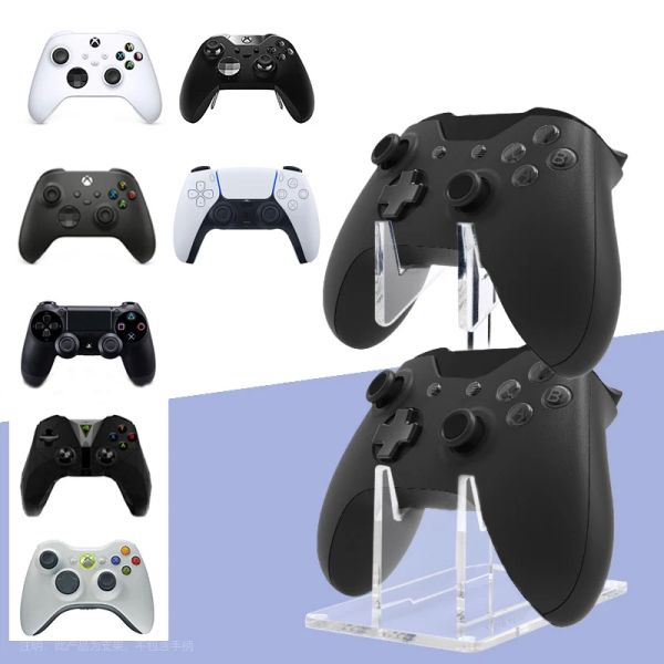 Racks Dual Game Controller -Halter Acryl Gamepad Display Support für Switch Pro/PS5/Xbox Serie X/PS4/PS2/PS3 Joystick Rack Ständer