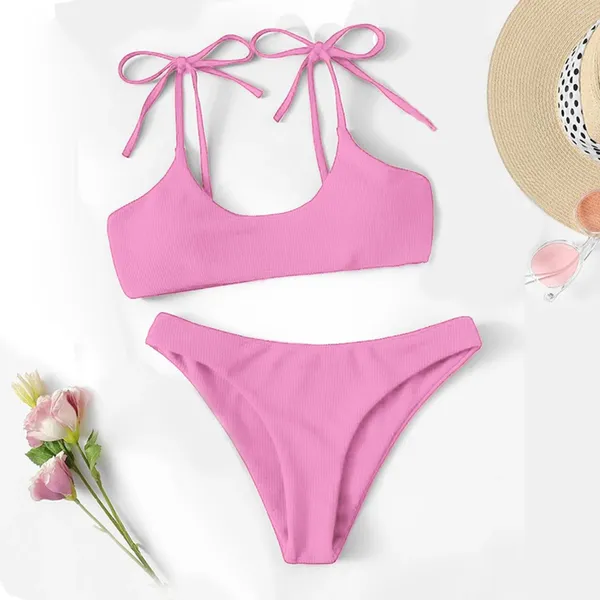 Женские купальные костюмы плюс размер Swim Suits Женщины на два купальника с высоким контролем купальника бикини для женщин и шорты