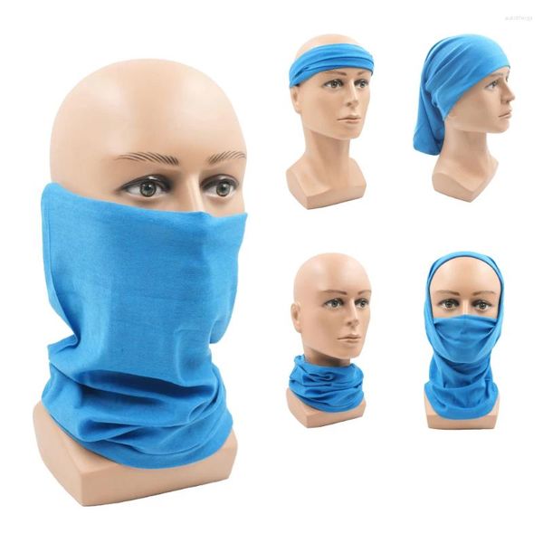 Lenços lago lake azul ao ar livre à prova de poeira de verão bandanas de caminhada Balaclava homens homens mulheres sem costura pescoço quente lenço mágico presente dc016