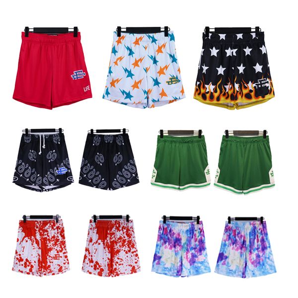 Eric Men Mesh Swim Shorts Designer Emmanuels Mens Women Basketball Calças curtas Correndo Cloud Top Loose Football Sport Pant