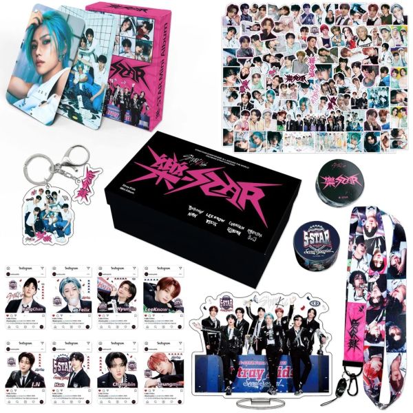 Albümler Kpop Idol Sokak Çocukları Yeni Albüm Rockstar Hediye Kutusu Seti Skz Stay Collection