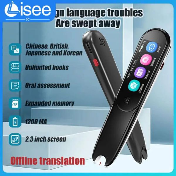 Scanners X1Portable Pen Scanner Languages Offline+WiFi Tradução Pen Smart Scanning Translation Pen para viagens de negócios para o exterior2023