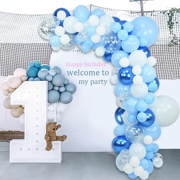 Decorazione per feste palloncini ghirlaland arch kit matrimonio compleanno blu palloncini verde festival accessori baby shower forniture
