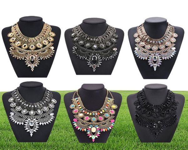 Cadeia de jóias de moda PPG PGG CHURADA BIG DEMAÇÃO CRISTAL BIB COLLACES DE CRISTRA DE CRISTRA VINTAGE INDIA CHARM JOENS BIJOUX464435666587460éricas