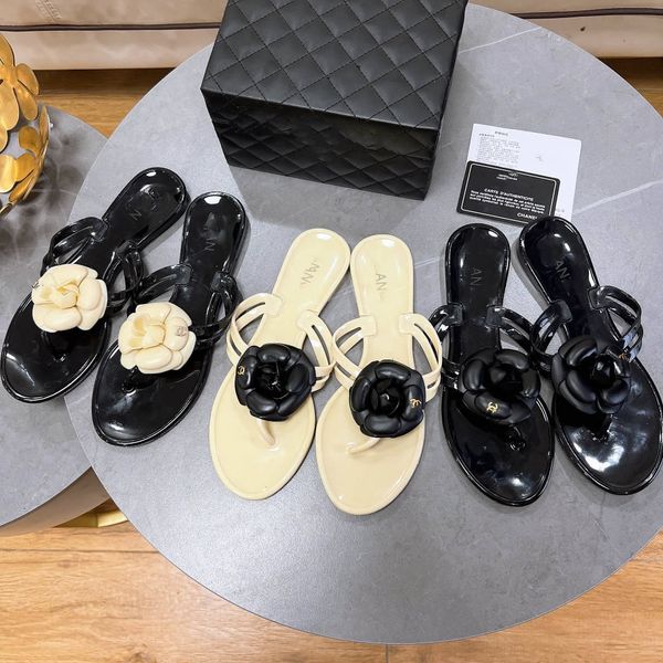 Designer Sliders Pool Kissen Sandalen Sonnenuntergang flache Mules Pantoffeln Männer Frauen Klassiker geprägt Mode Strandrutschen mit Kastengröße 35-42