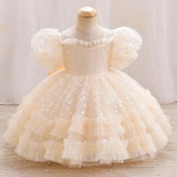 Kleidung Sets Kinder Abendkleider für Mädchen 0-6 Jahre Kinder Geburtstagsfeier Luxus 2024 Flauschiger Ballkleid Hochzeit Prom formelle Spitzenkleid