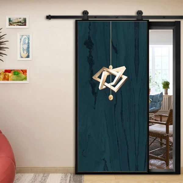 Adesivos Geometria de metal Bloco de madeira Mudões de bolsas de gude de porta cinza adesivo para banheiro quarto quarto decoração de parede de parede 3d papel de parede mural