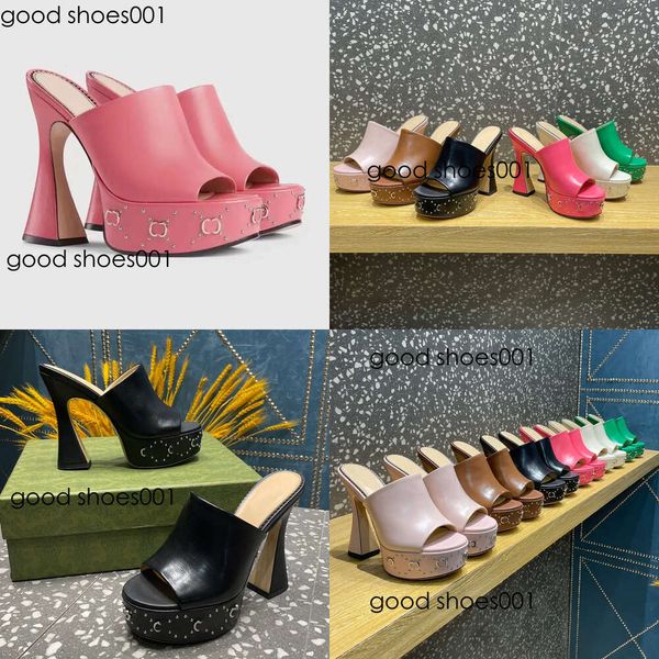 Designer di pantofole Fashion Fashion Hentian High Waterprooff Platform Sandals Scarpe da donna in mezzo da donna Edizione originale