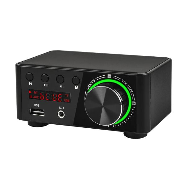 Verstärker Mini Audio Hifi Bluetooth 5.0 Power Class D Amplifier TPA3116 Digital Amp 50W*2 Home Audio Car Amplificador de Som USB/Aux in