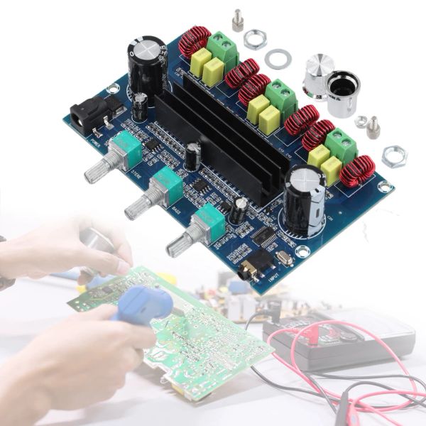 Amplificatori 100W+2x50W DC 1224V BT 5.0 TPA3116D2 Digital Power Amplifier Board TPA3116D2 Digital Amplifier Board Stereo 2.1 Classe Classe D