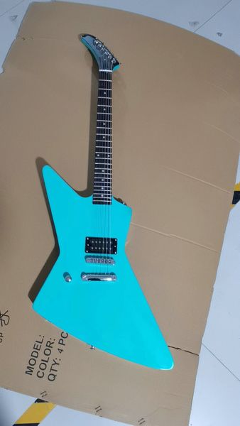 Neue E -Gitarren -Rock -Süßigkeiten Blau 6 Strings Ahorn Fingerboard kostenloser Versand