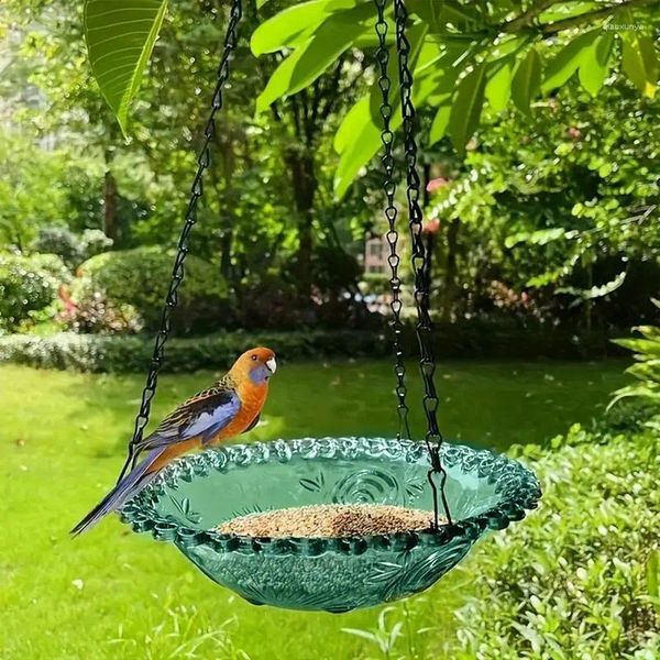 Decorazioni da giardino mangia per mangiatore di uccelli da bagno per alimentazione per alimentazione da colibrì.