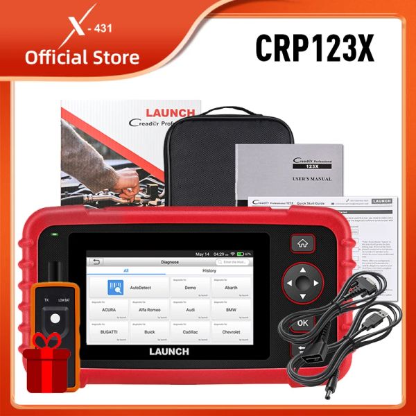 Scanners x431 Запуск CRP123X OBD2 Scanner Scanner Auto -код чтения CAR Diagnostic Tool Eng ABS SRS WiFi Diagnostics Scan Obdii Automotive