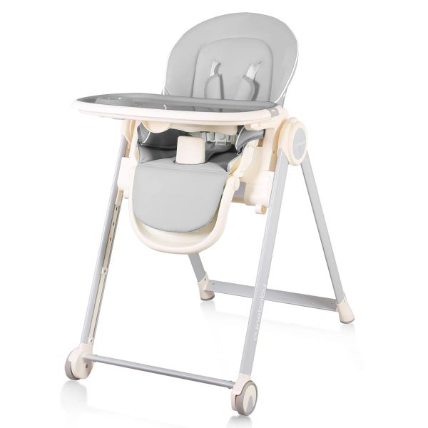 Álbum Cynebaby High Chair para bebês e crianças pequenas, cadeira de altura de economia espacial para bebê multifuncional de bebê de alimentação com ajuste ajustável