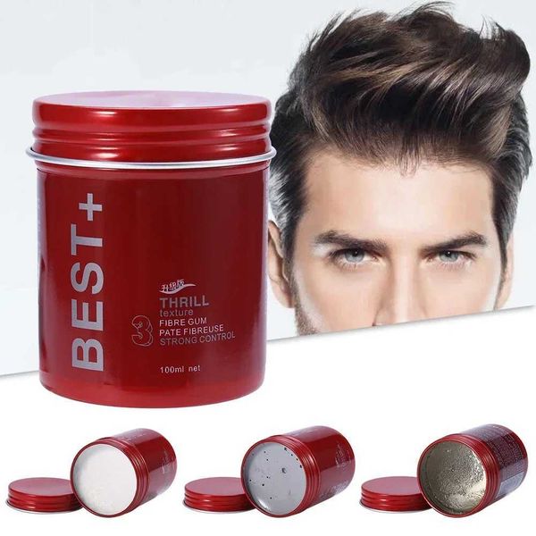 Pomades cera 1 pezzo di cera per capelli idratante Professionista soffice finale di modellazione a lungo durata da uomo Crema di gel di salone Q240506