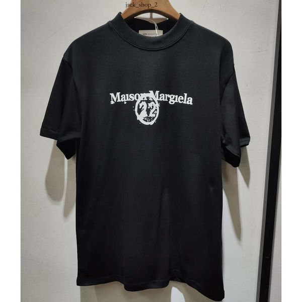 Maison erkek tişörtleri yaz moda margiela mm6 t-shirts erkek bayan tasarımcıları t gömlekler uzun kollu üstler lüksler mektup pamuk tişörtler giyim polos mm6 697