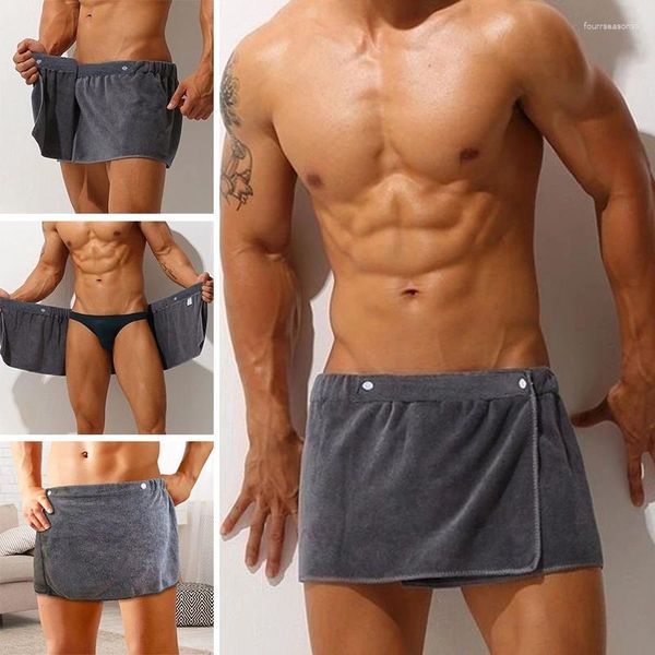 Towel Beach masculina para casa de água absorvente de água curta Anti-deslizamento banheira vestível Trunks de natação