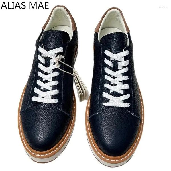 Sapatos casuais Couro de couro grosso de camurça soled Board Lace-up Cabeça ao ar livre Cabeça de alta qualidade tênis coreanos