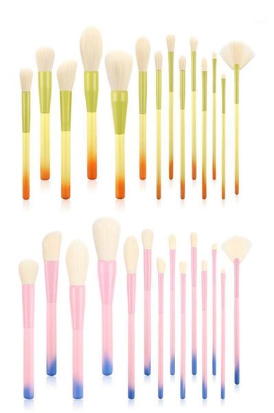 14pcs Professional Makeup Brush Set Liquid Founde Brow Super Speak Desepred Powder Ruft High Gl Brushes15419342