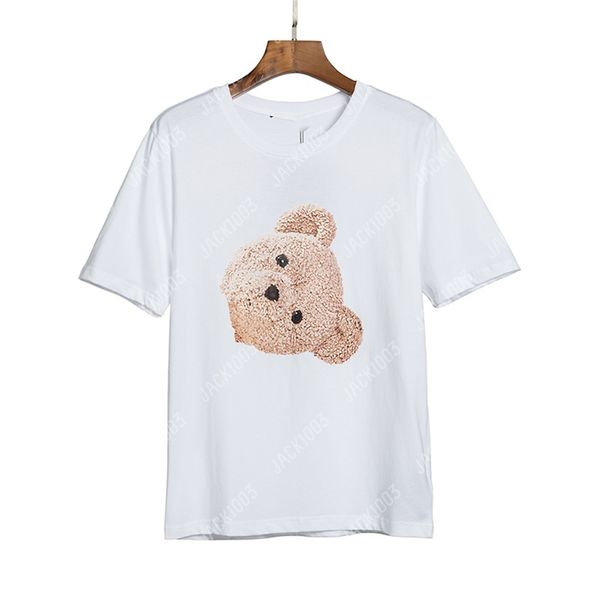 Palm pa harajuku 24ss per lettere estiva stampa orso logo maglietta da ragazzo regalo sciolto hip hop oversize hip hop unisex a maniche corte amanti in stile tees angeli 2004 xvb