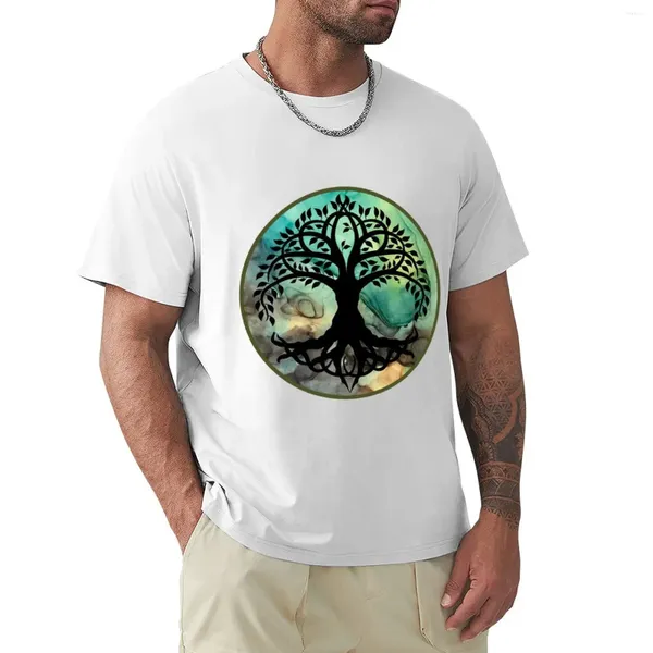 T-shirt per alberi da uomo da uomo doganale di cardio animale per ragazzi abiti hippie taglie forti camicie per uomo cotone