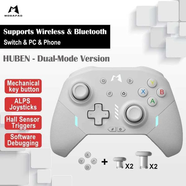 Joysticks Mobapad Huben Wired Edition Gamepad Double Template Gamepad und Multi Template Gamepad Nintendo Switch Game Controller J240507