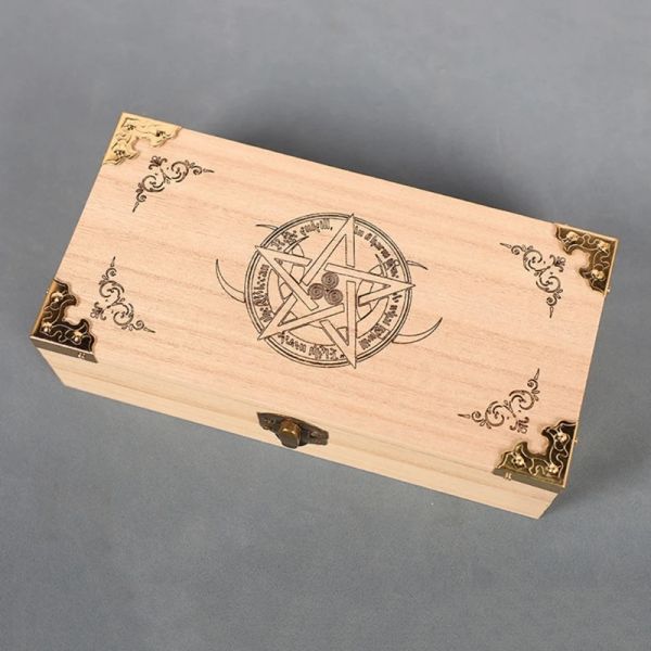 Spiele Holz Tarotkarten Kasten Astrologie Hexen Wahrsager