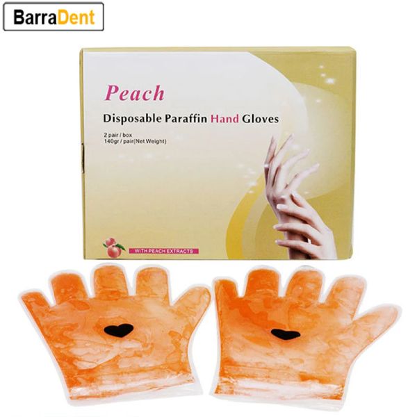 Luvas 2 pares/caixa parafina parafina luvas de mão hidratantes luvas hidratantes terapia térmica de parafina de beleza para mãos