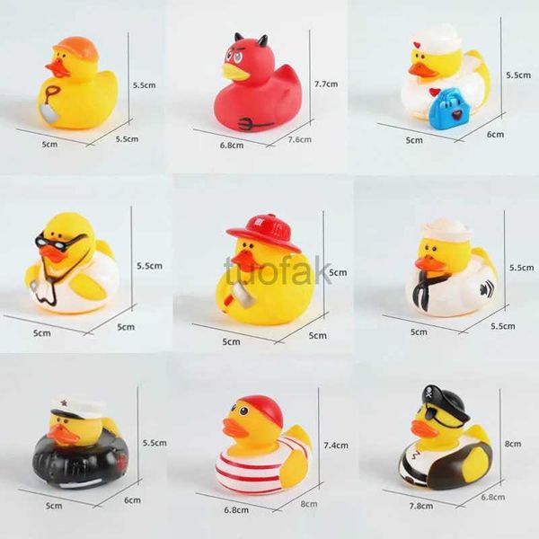 Bath Toys New Cute Little Yellow Duck Bath Toy Children Baby Nadar a água brincar de pinida chamado de borracha Ducky D240507