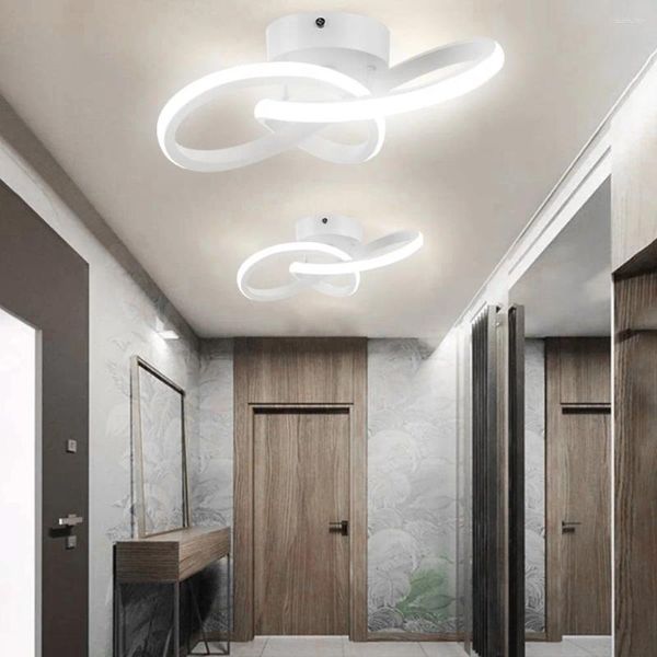 Tavan Işıkları Spiral Tasarım Aydınlatma Armatürleri 22W Lamba 3000K-6000K Koridor Işığı Yatak Odası Mutfak Yemek Odası