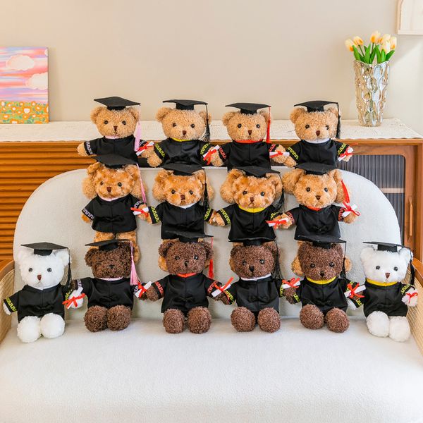 График куклы Little Bear Doct Doct Bear Plush Toys Bachelor's Clothing Dolls College Студенты подарки подарки логотип оптом